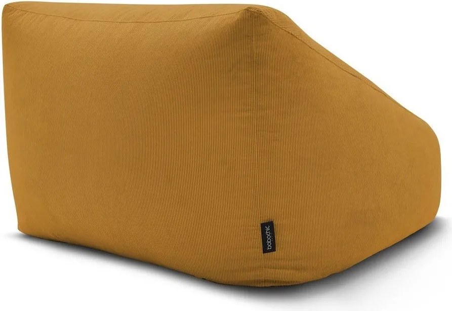 Жълт пуф от рипсено кадифе Lilibet – Bobochic Paris