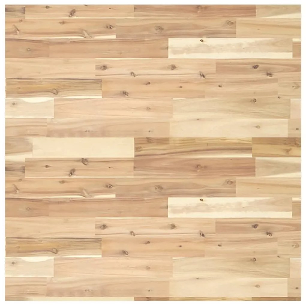 4008710 vidaXL Плот за маса квадратен 80x80x2 см масивна акация