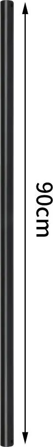 ZEVENTI - Удължителен стълб 90 см черен