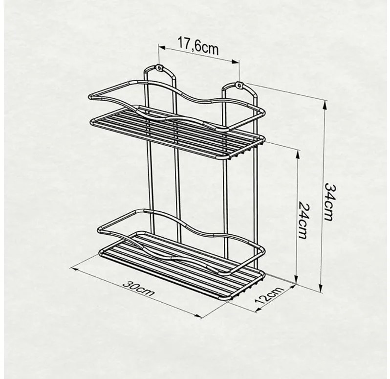 ПОСТАВКА ЗА БАНЯ TEKNO TEL BK-012 2 нива