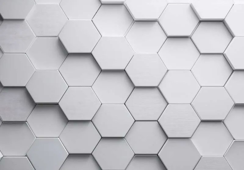 15970 - Тапет 3D бели ромбове