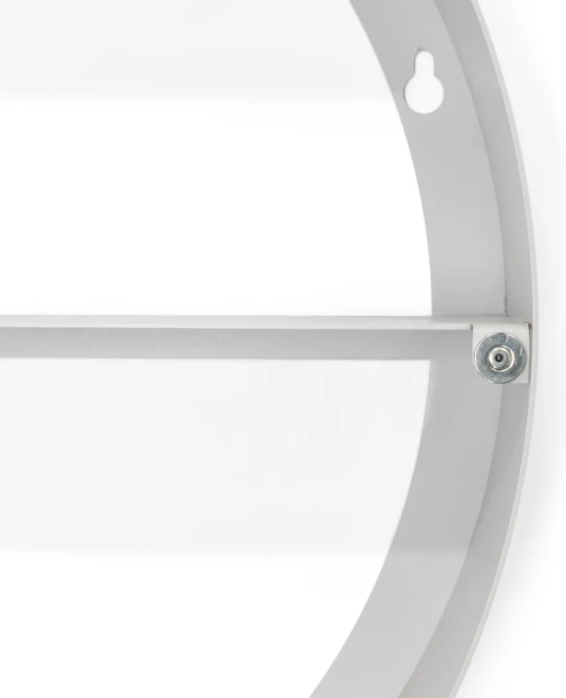 Кафяво-сив метален стенен/с огледало шкаф за баня 55x55 cm Sonnet – Spinder Design