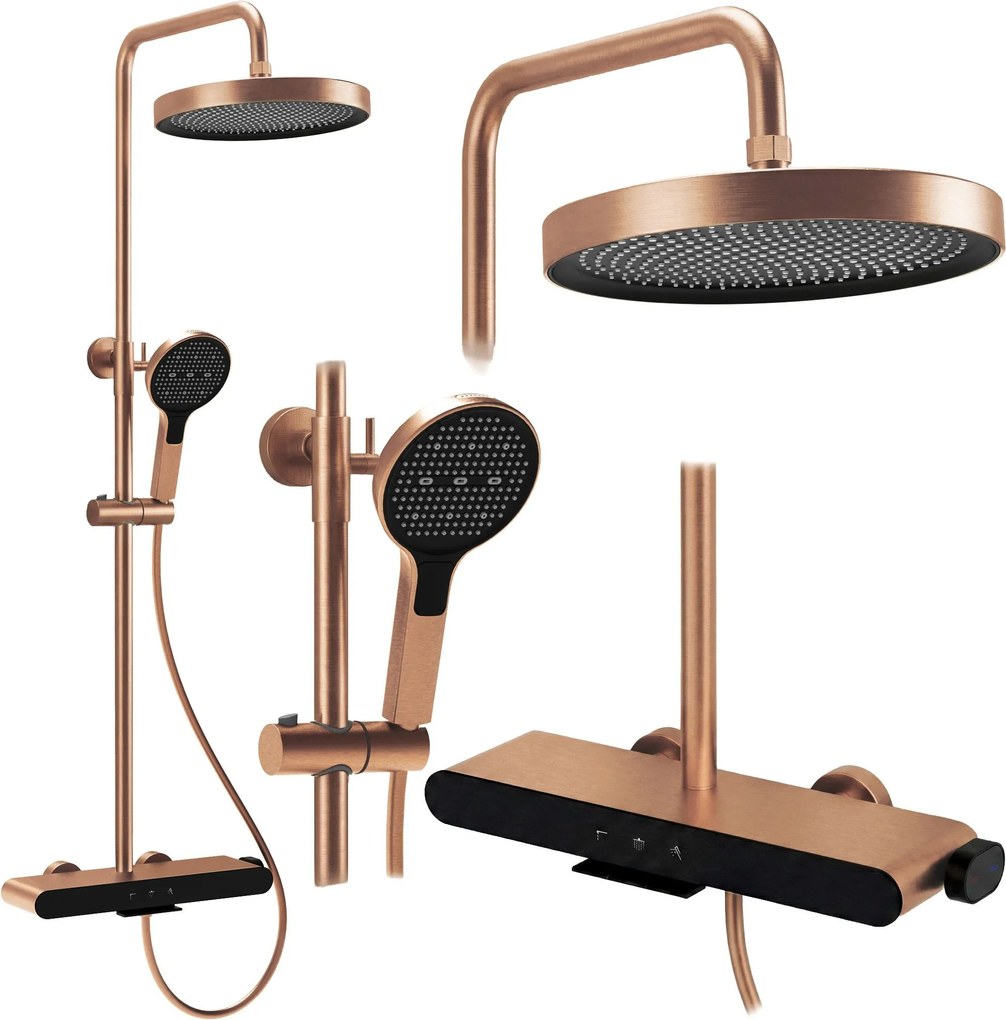 Комплект за душ REA Farel Brush Copper