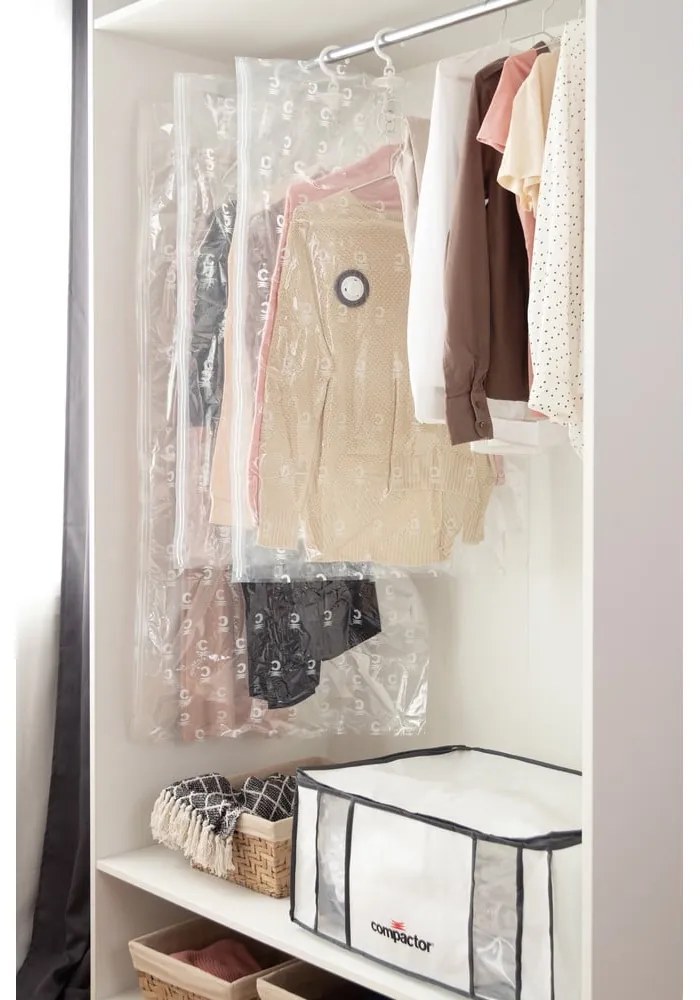 Вакуумна подсилена текстилна кутия за съхранение на дрехи 65x50x26,5 cm Life – Compactor