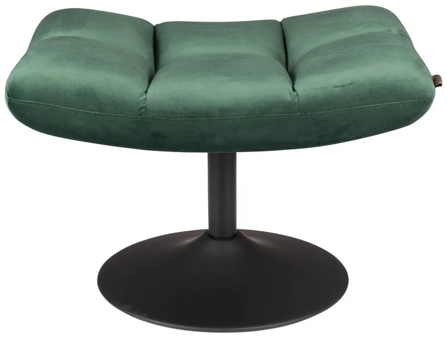 Столче за крака от зелено кадифе Bar - Dutchbone