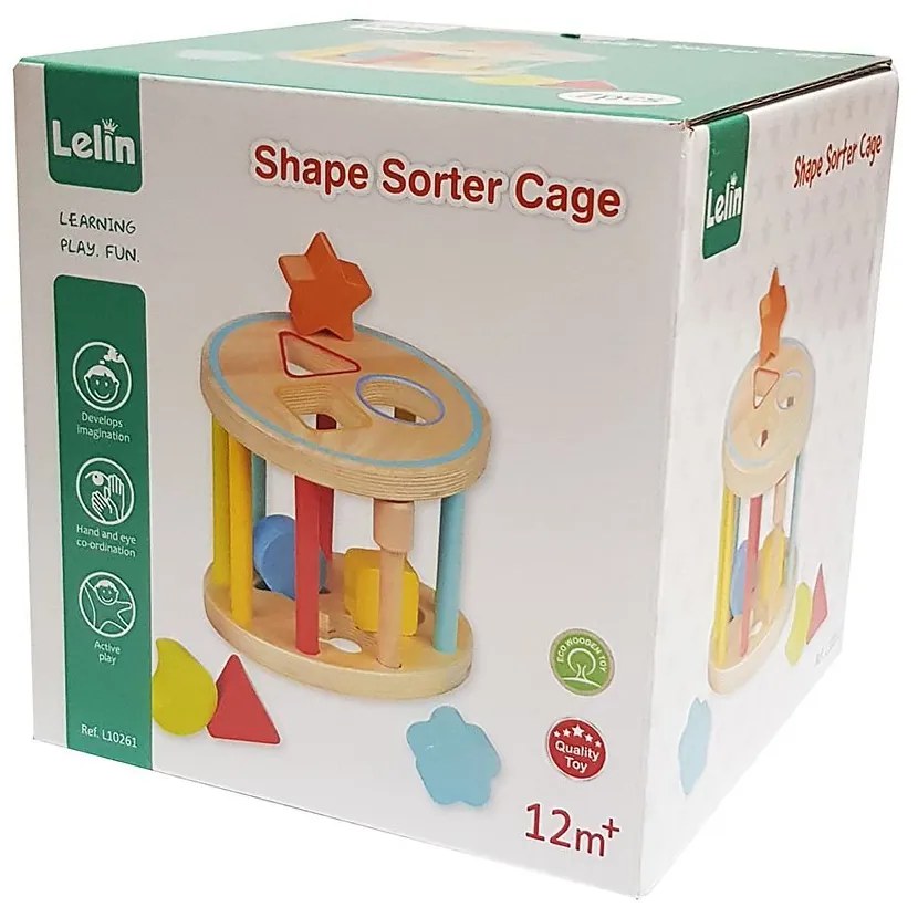 Lelin Toys - Дървен сортер - колело