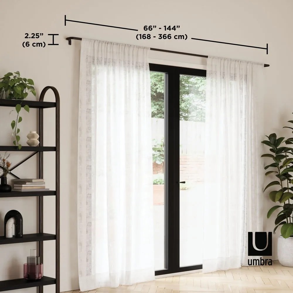 Стоманен разширяем прът за завеси 167 - 365 cm Twilight – Umbra