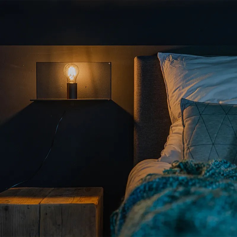 Модерен стенен аплик черен регулируем - Muro