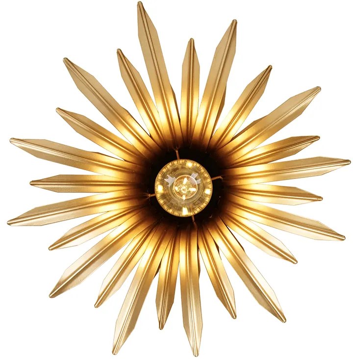 Арт Деко плафон златен с черно - Wesley