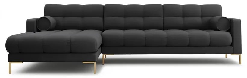 Тъмносив ъглов диван (ляв ъгъл) Bali – Cosmopolitan Design