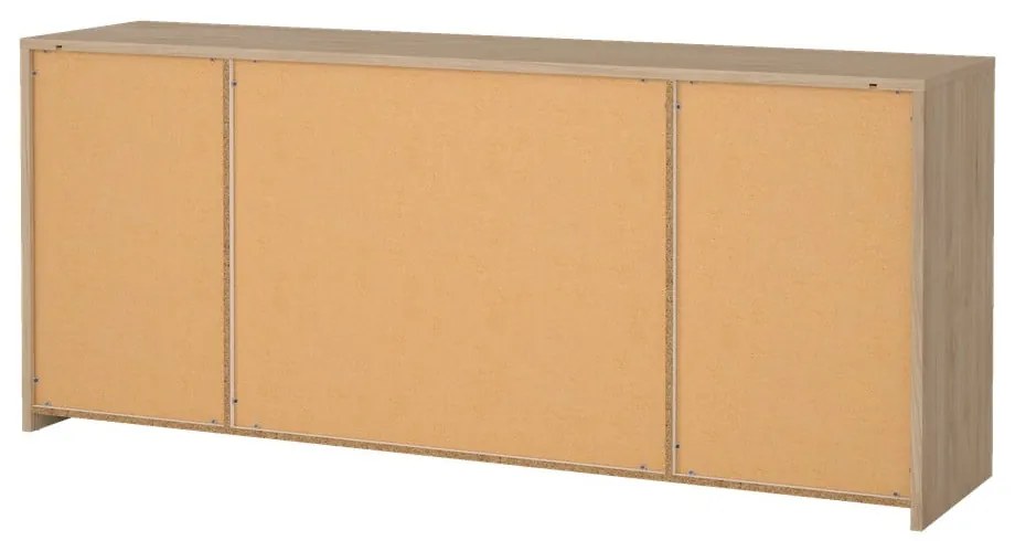 Скрин от дъбов декор в бял и естествен цвят 197x84x48 cm Next – Tvilum