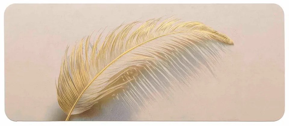 Светлокафяв килим за баня 50x120 cm Angelica – douceur d'intérieur