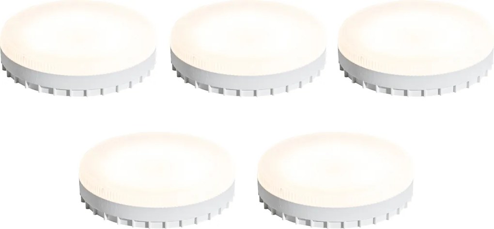 Комплект от 5 GX53 LED крушки с 3-степенно димиране 9W 900 lm 3000K
