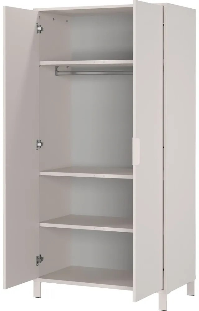 Кремав детски гардероб 89x180x54 cm Alkmaar – Germania