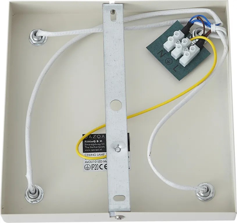 Модерен плафон бежов с 4 лампи, регулируем - Jeana