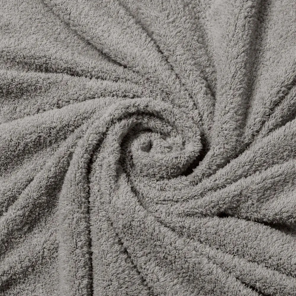 Антрацитно двойно удължено спално бельо от микроплюш 240x220 cm Helena – douceur d'intérieur