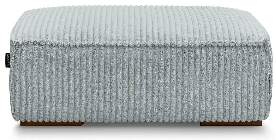 Светлосива табуретка от рипсено кадифе Chelsea – Bobochic Paris