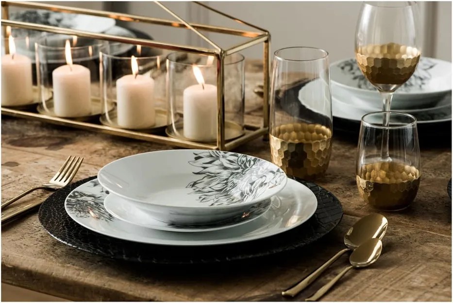 Комплект от 16 прибори за хранене от неръждаема стомана Glow Avie - Premier Housewares