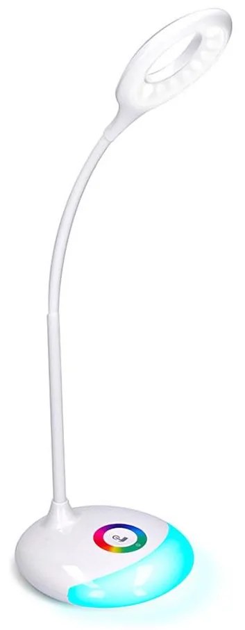 Solight WO44 - LED RGB настолна лампа, регулируема, акумулаторна, 5W/5V