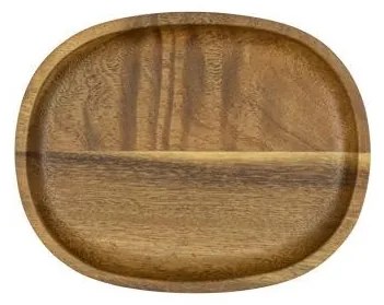 Horecano - Дървено плато овално 16x12,6xh1,9см АКАЦИЯ ALAS-(SWO-250618-WT46)