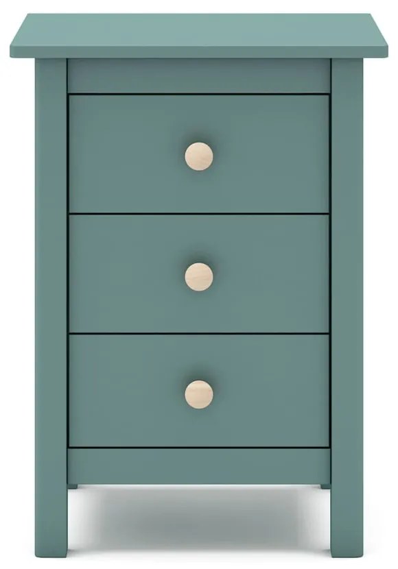 Детско нощно шкафче от борова дървесина в цвят бензин Max - Marckeric