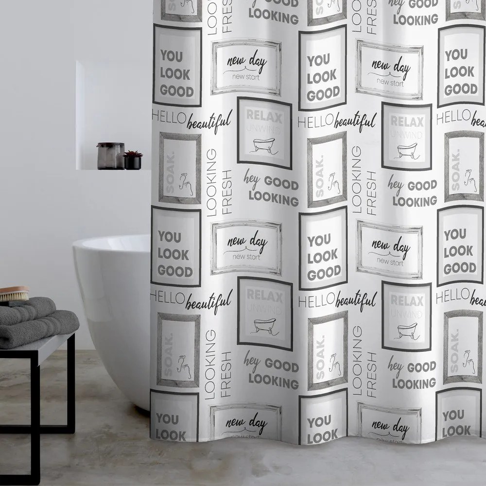 Завеса за душ 180x180 cm Relax and Unwind – Catherine Lansfield