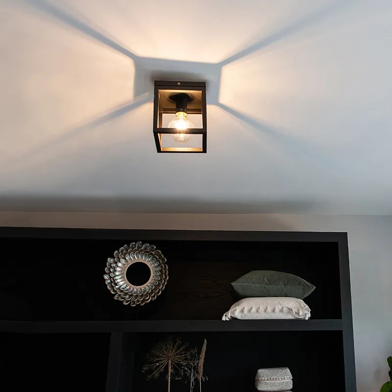 Интелигентен индустриален плафон черен с WiFi A60 - Cage