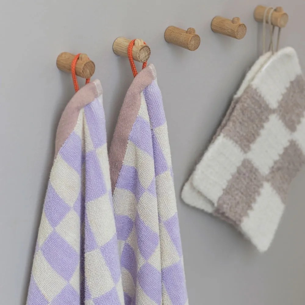 Светложълто-лилави кърпи от органичен памук в комплект от 2 броя 40x55 cm Retro - Mette Ditmer Denmark