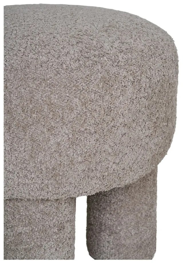 Светлосива табуретка от букле Perth – House Nordic