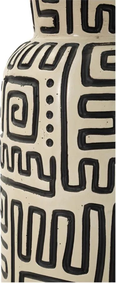 Черна/кремава подова лампа с текстилен абажур (височина 145 cm) Nairobi – Mauro Ferretti