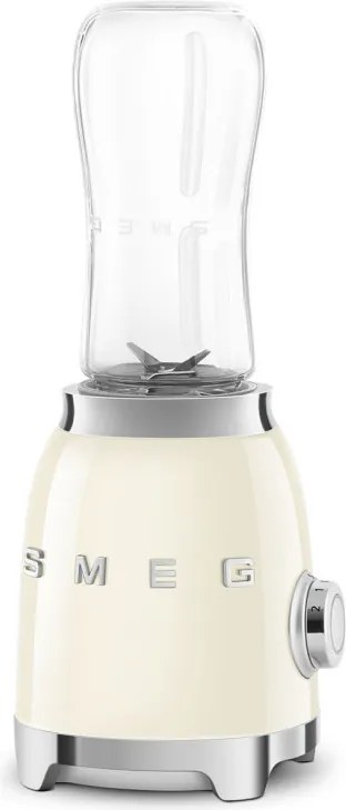 Блендер Smeg PBF01CREU, 300W, 2x 600 мл, 20000-24000 об/мин, Противоплъзгаща основа, Без BPA, Неръждаема стомана, Крема