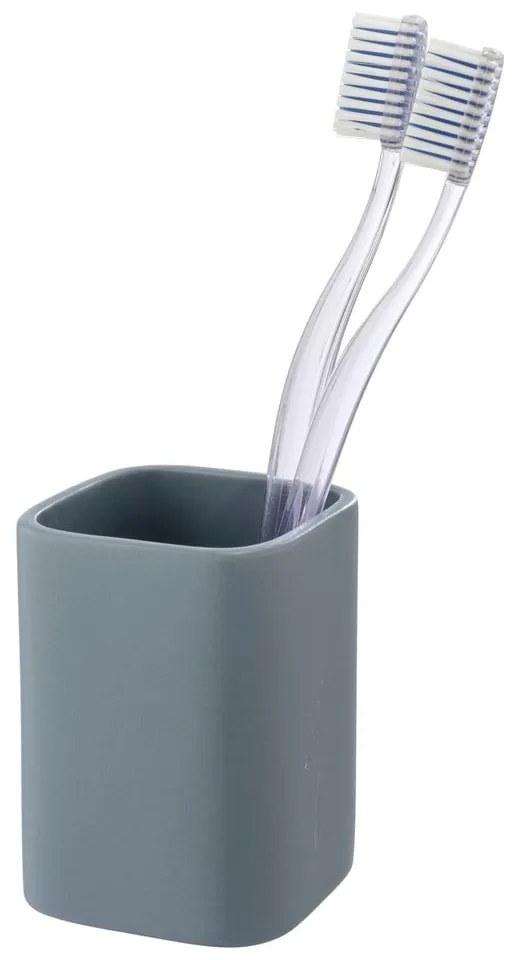 Синя керамична чаша за четки за зъби Hexa - Wenko