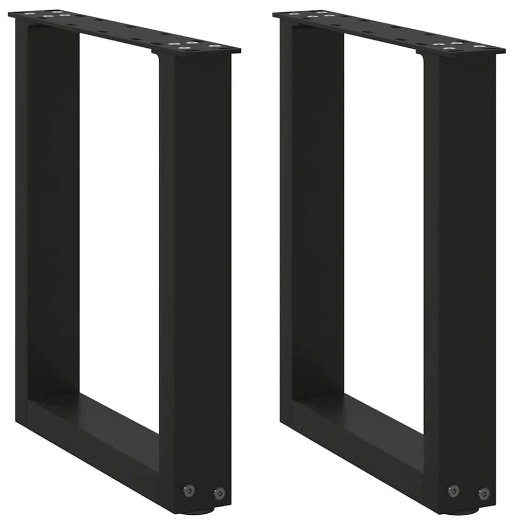 Sonata H Крака за холна маса с U-образна 2 бр черни 38x(42-43)см стомана