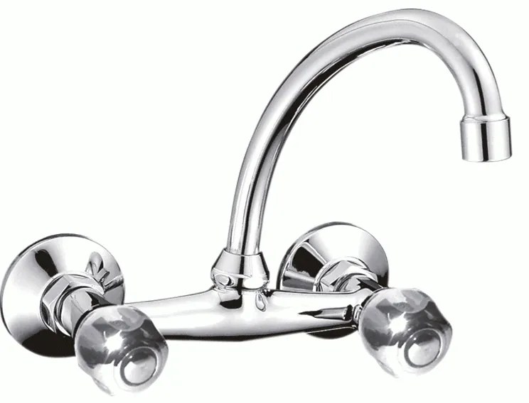 Смесител за кухня КЛИЕР ICF 5015838C M7119, месингов, хром, 15.4х15х10.7см