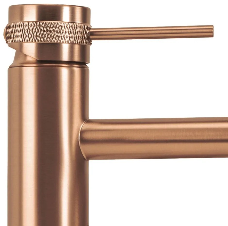 Смесител за мивка Rea Lungo Grip Brush Copper high