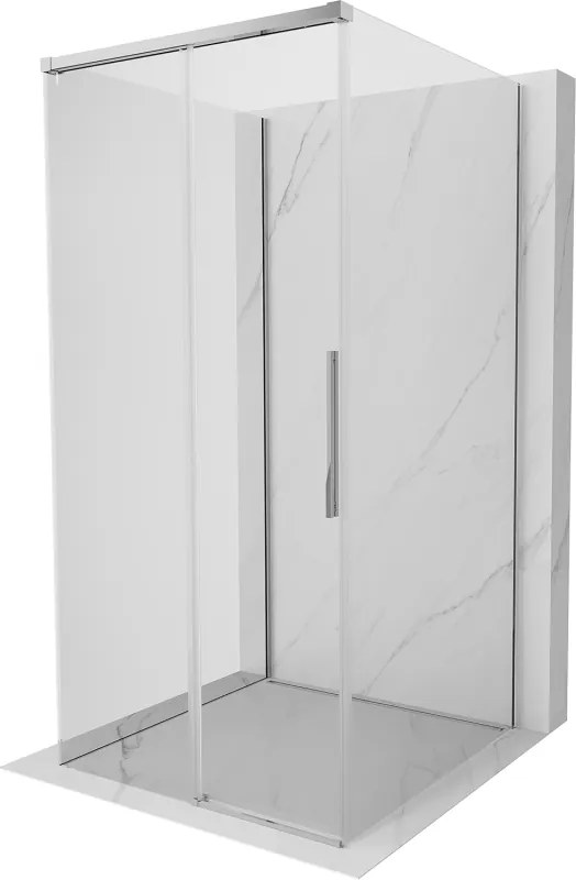 Mexen Rox-3S душ кабина 3-стенна плъзгаща 90 x 90 см, прозрачна, хром