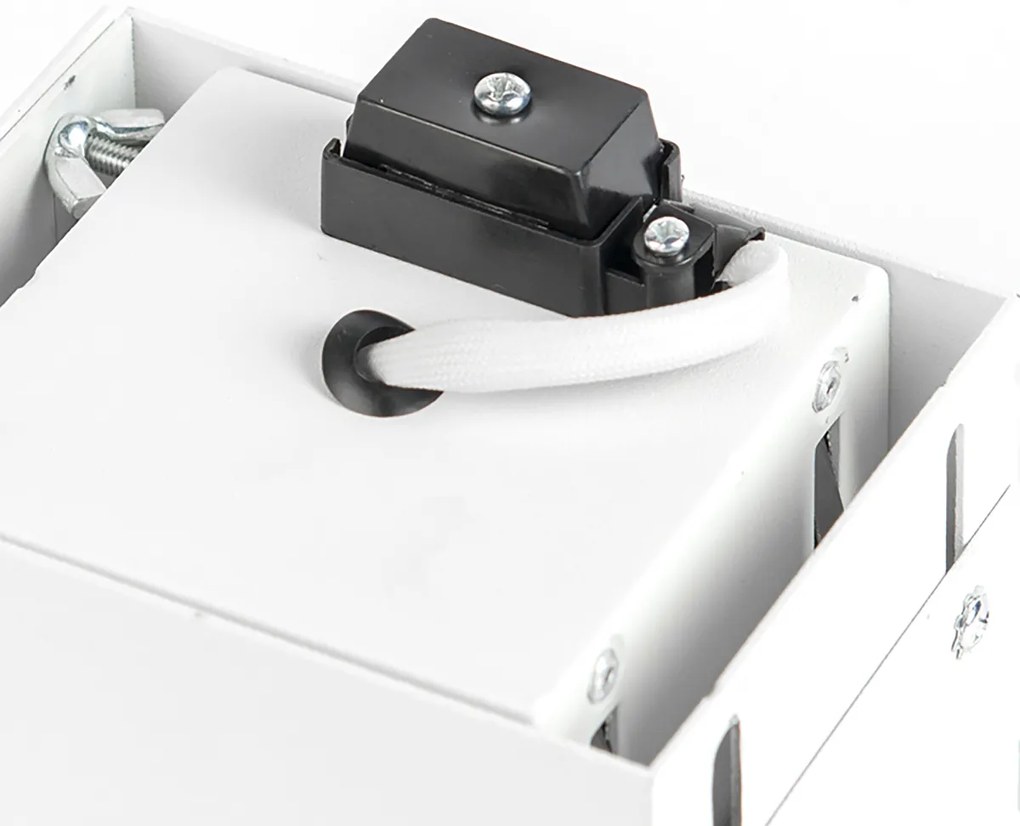 Комплект от 12 вградени прожектора бели GU10 наклоняеми без рамка - Oneon