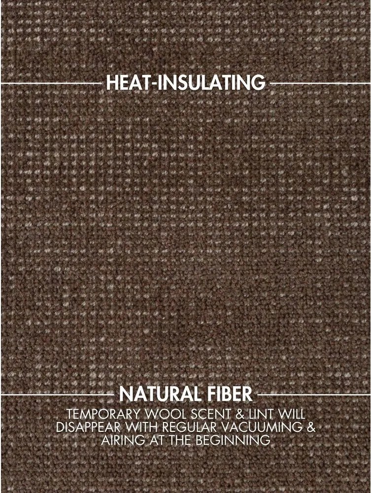 Кафяв ръчно изработен вълнен килим 160x230 cm Greenwich – Ted Baker