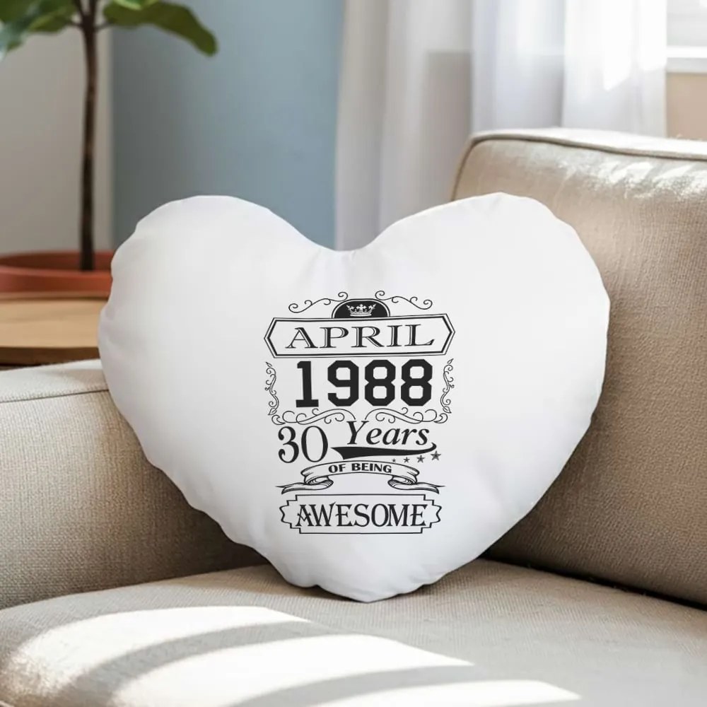 Възглавничка - Years of being awesome - с ваша дата