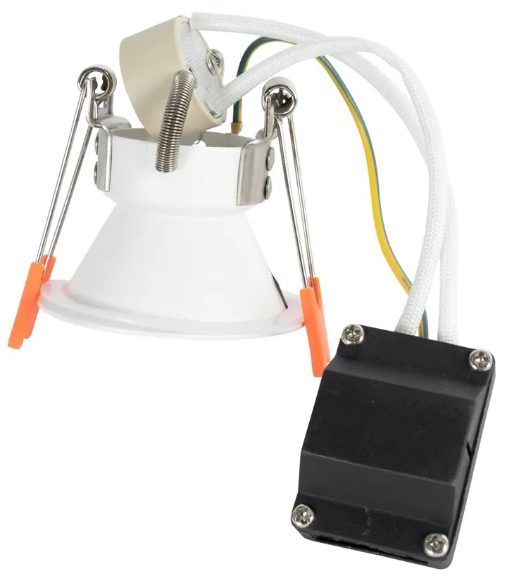 Комплект от 12 вградени прожектора бели GU10 35mm IP44 - Dept