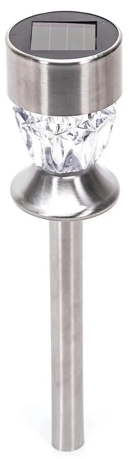 Aigostar - LED соларна лампа LED/0,006W/1,2V 35,5см хром 3000K IP44