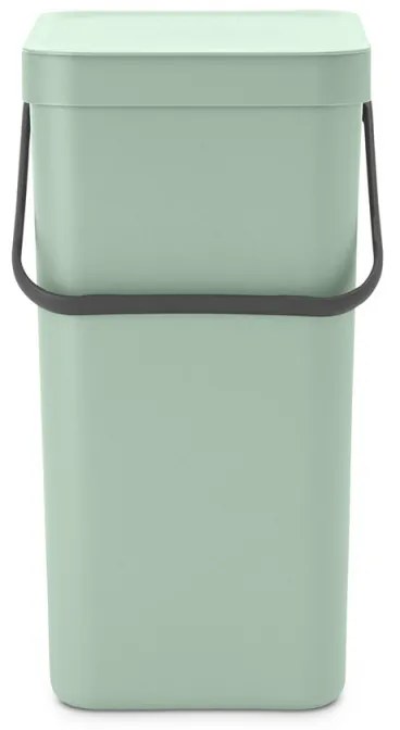 Кош за разделно събиране на боклук Brabantia Sort&Go 1005517, 16 л, Дръжка, Възможност за стенен монтаж, Светлозелен