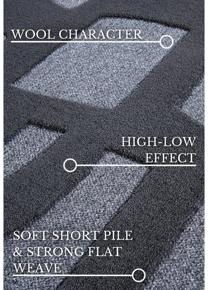 Тъмносин килим от рециклирани влакна 160x230 cm Therese – Villeroy&amp;Boch