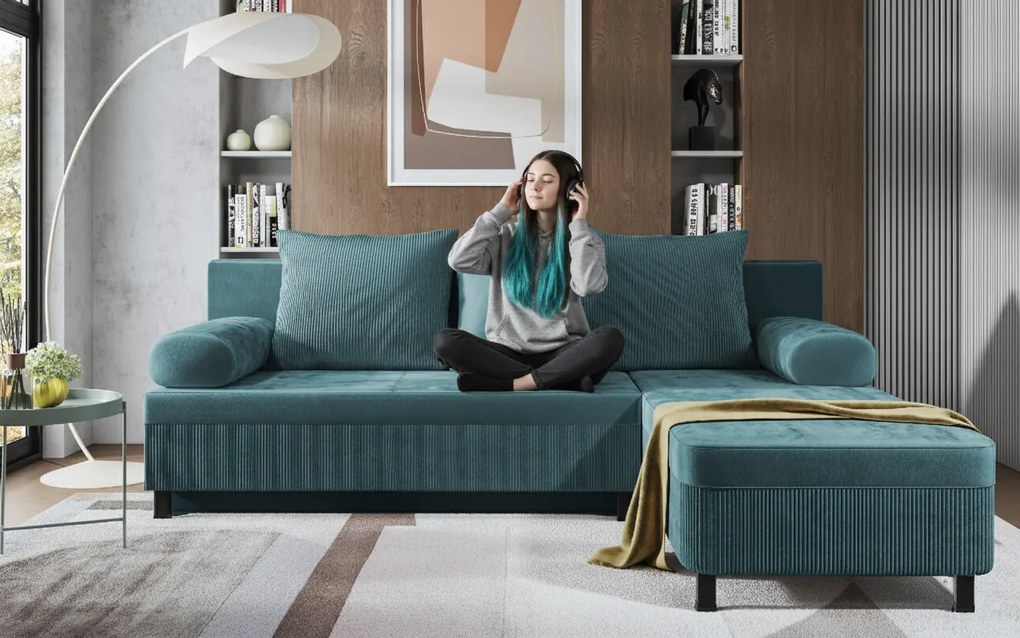 Разтегателен ъглов диван Делано