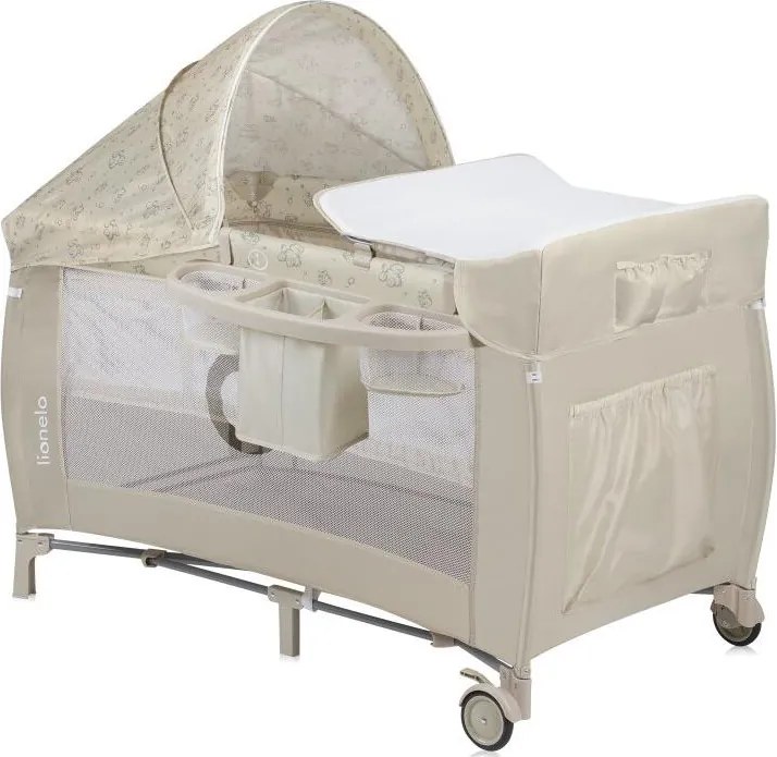 Lionelo - Пътна кошара SVEN PLUS бежова