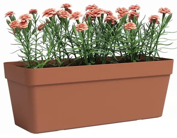 Самополиваща се саксия за цветя от рециклирана пластмаса 50 cm Capri – Artevasi