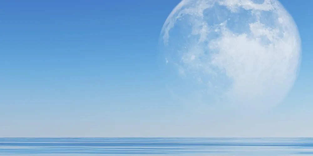 Картина на платно – Луна над морето