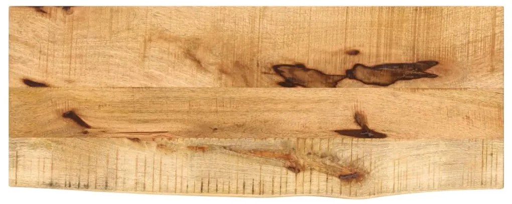 370322 vidaXL Плот за маса, 80x20x2,5 см, жив ръб, грубо мангово дърво масив