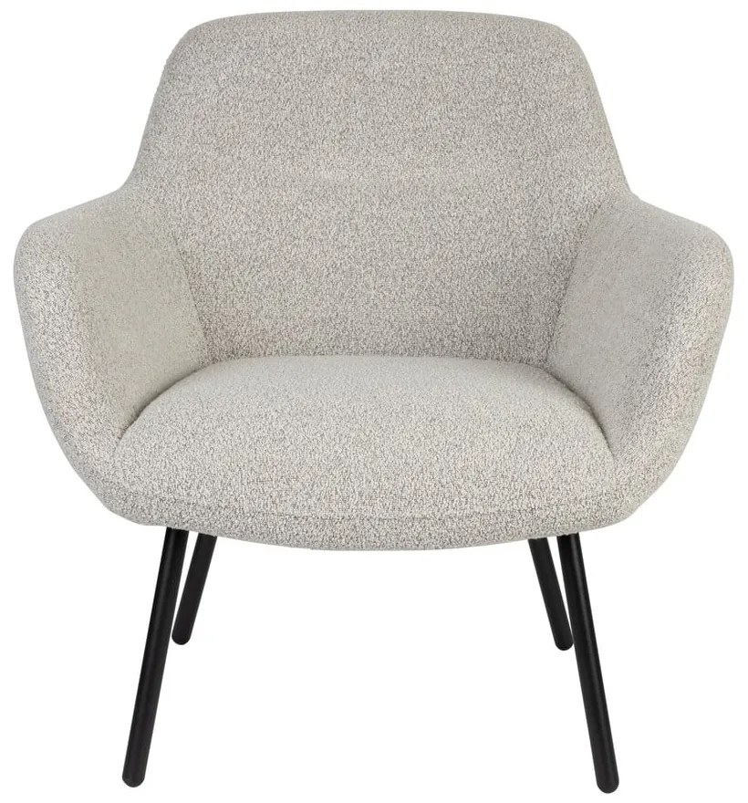 Бяло кресло от букле Dude – White Label