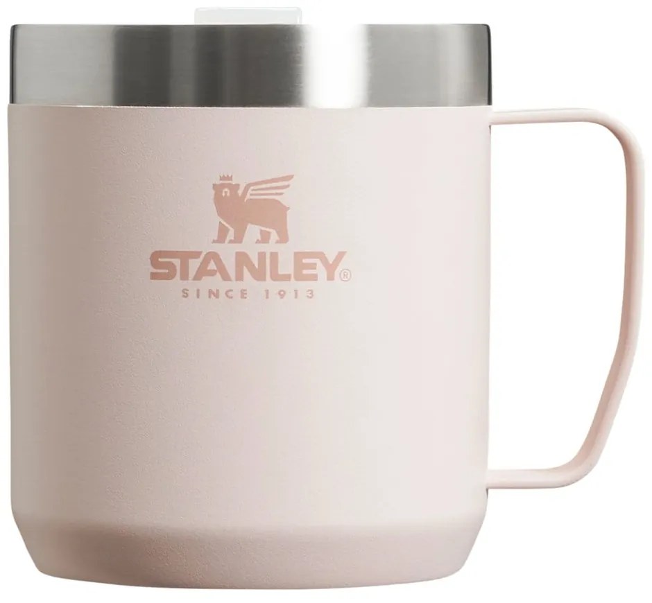 Светлорозова термочаша от неръждаема стомана 350 ml Stay-Hot Camp Mug Rose Quartz – Stanley